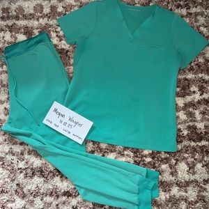 Mandala surgical green scrubs